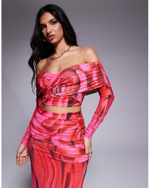 AFRM Dido Shirred Longsleeve Top