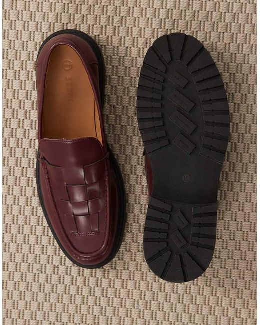 SEQWL Purple Pier Chunky Loafers With Woven Upper for men