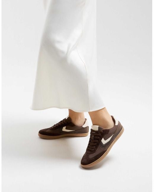 Bershka Brown – retro-sneaker