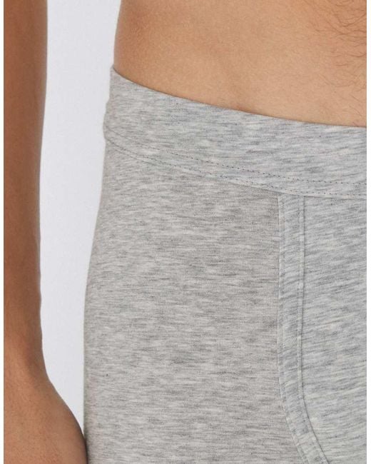 Tezenis Gray Extrafine Lightweight Cotton Boxers for men
