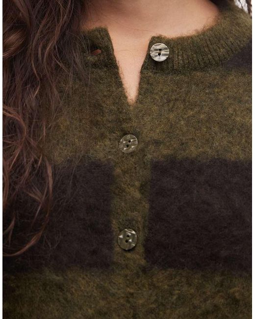 Noisy May Black Round Neck Knit Cardigan