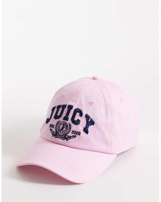 Juicy Couture Pink Sports Embroidered Logo Baseball Cap