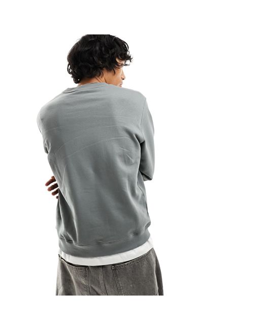 Weekday Gray Standard Fit Sweatshirt for men