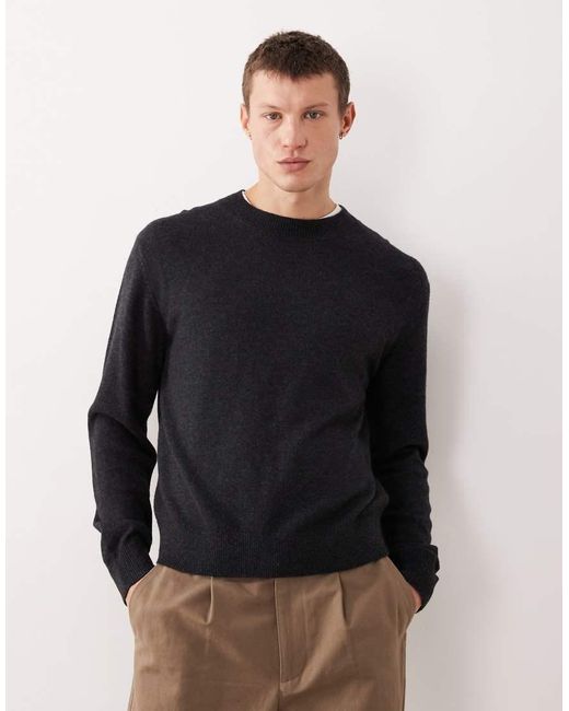 Weekday Blue Premium Wool Blend Jumper for men