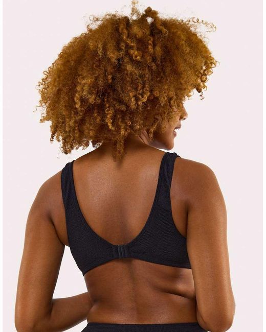 Peek & Beau Brown Mila Fuller Bust Scrunch Hidden Underwire Bikini Top