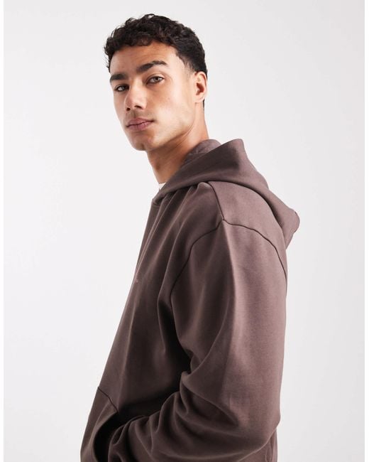 ASOS Brown Hoodie With Celestial Print for men