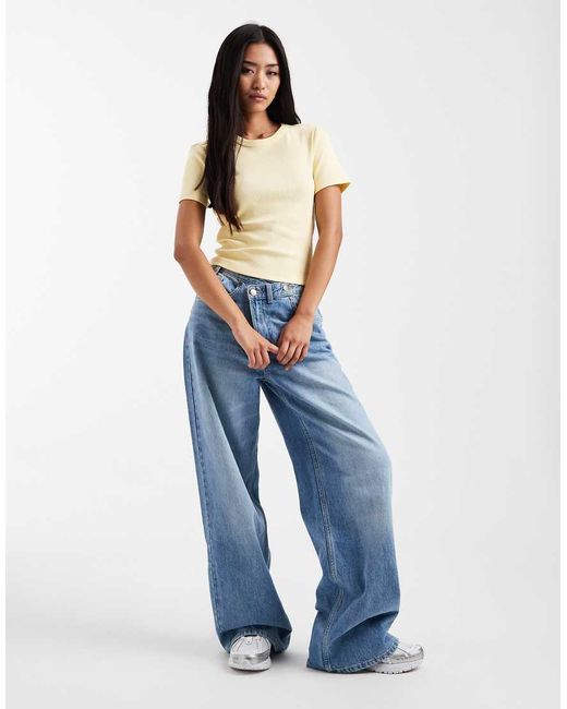 ONLY Natural Ribbed T-shirt