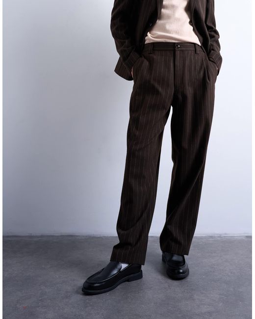 Blazer décontracté à rayures - marron Topman pour homme en coloris Brown