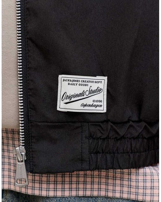 Jack & Jones Black Bomber Jacket for men