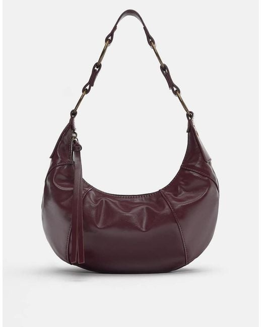 Pull&Bear Purple Shoulder Bag