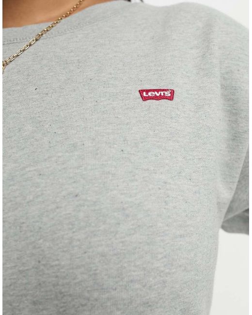 Sudadera Gris De Cuello Redondo De Plus Levi's de color Gray