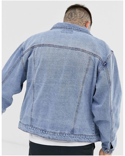 Liquor N Poker Oversized Denim Jacket 