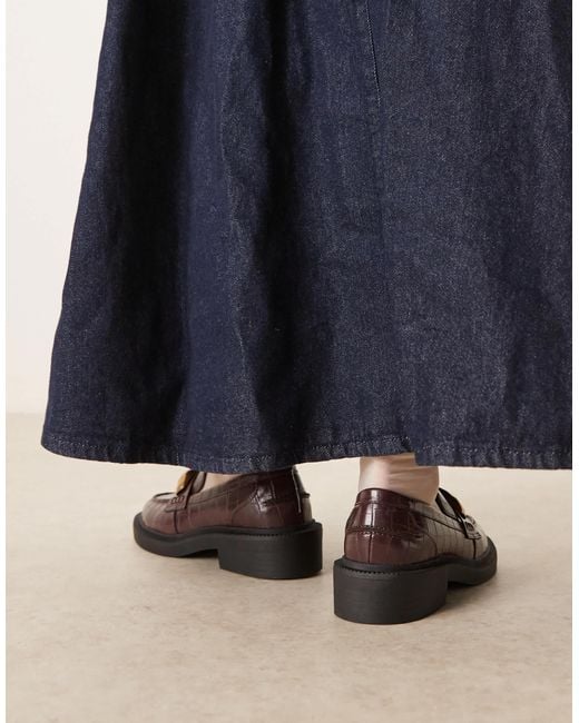 ASOS Blue Mistral Trim Detail Loafers