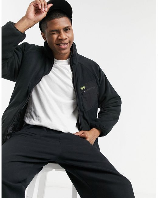 Pull\u0026Bear Fleece in Black for Men | Lyst