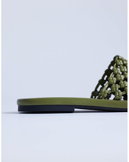 TOPSHOP Green – bibi – mules