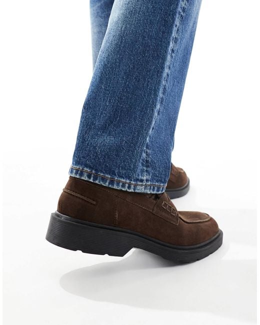 Jack & Jones Blue Suede Loafer for men