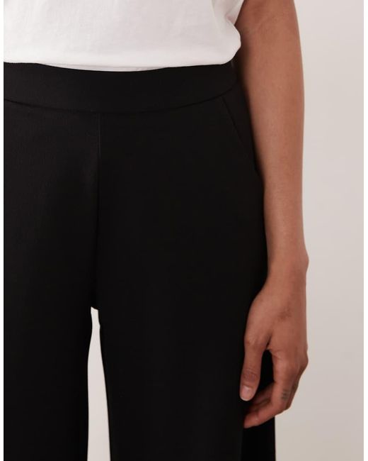 JDY Tall Black High Wasted Wide Leg Trouser