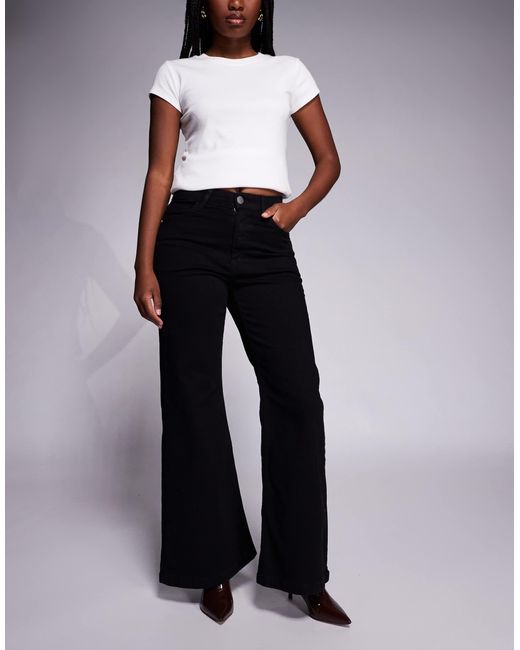 River Island Blue Relaxed Palazzo Jean