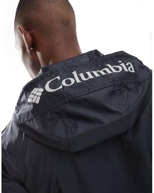 Cortavientos Negros Challenger Ii De Columbia de hombre de color Blue