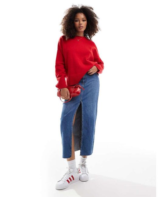 Red chunky jumper clearance