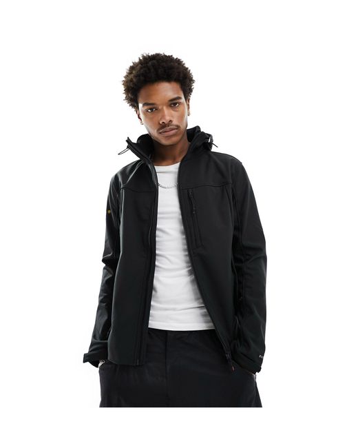 Trekker - veste à capuche en tissu imperméable Superdry pour homme en coloris Black
