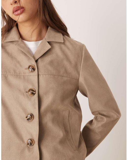 Jdy Natural Faux Suede Jacket
