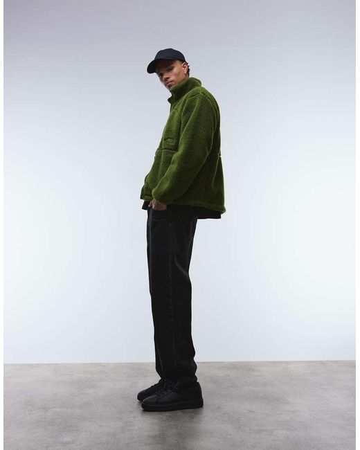The North Face Green Extreme Pile Heavy Borg Full Zip Fleece Jacket for men