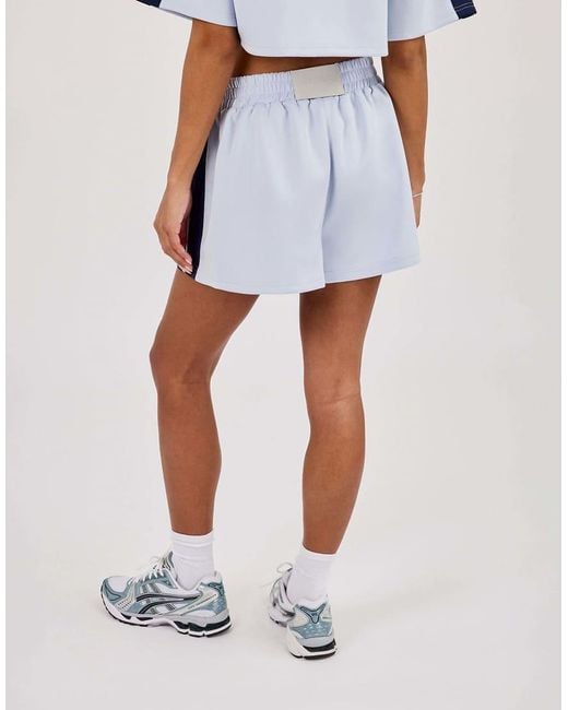 CERNUCCI Blue Embroidered Taping Shorts