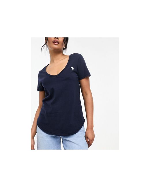 Abercrombie & Fitch Blue 3-pack V-neck T-shirts