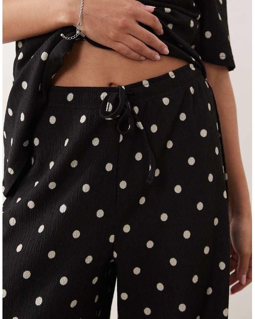 JDY Petite Black Loose Trousers Co-ord