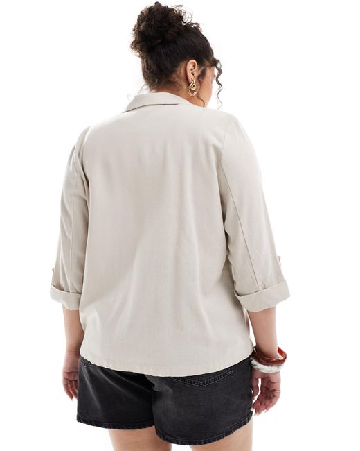 Vero Moda Natural Linen Touch Blazer
