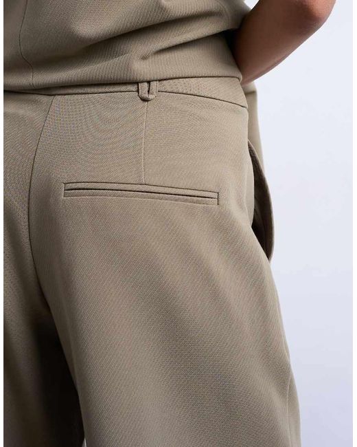 TOPSHOP Gray Twill Straight Leg Pants