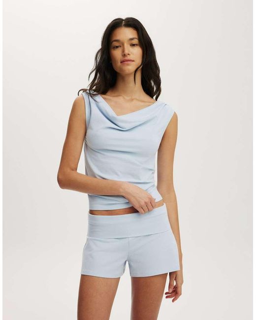 Cotton On White Dreamy Soft Roll Waist Short