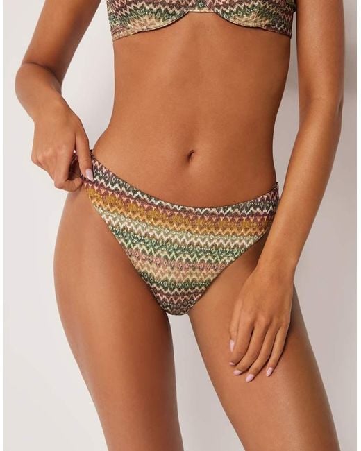 Calzedonia Brown Bikini Bottoms Elegant