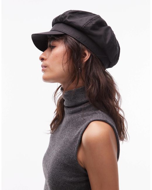 ASOS Black – bakerboy-mütze