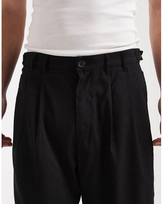 Cotton On White Super Pleated baggy Shorts for men