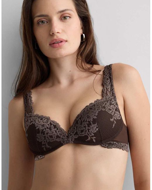Intimissimi Brown Pretty Flowers Gioia Super Push-Up Bra