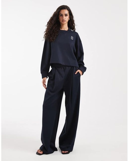 Lacoste Blue Long Sleeve Logo Polo Sweatshirt