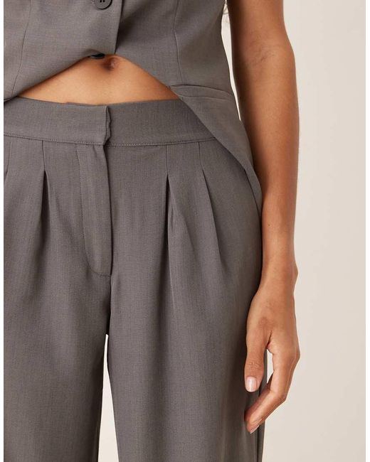 Jdy Natural High Waist Pleated Wide Leg Trouser Co-Ord