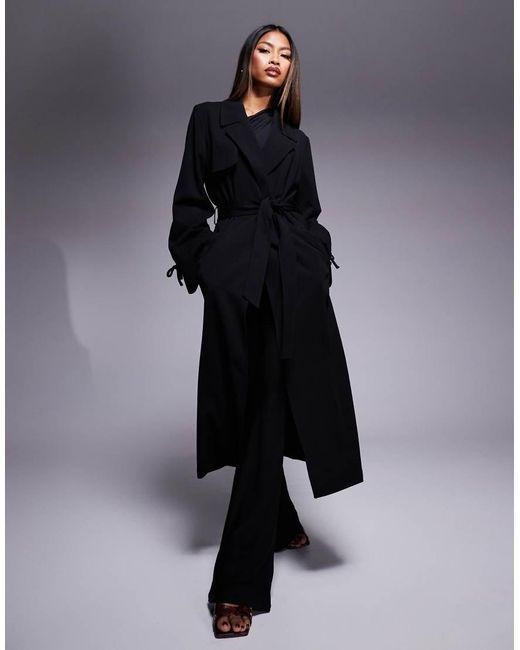 River Island Blue Lightweight Duster Coat