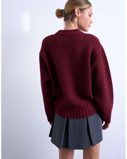 TOPSHOP Red – strickpullover