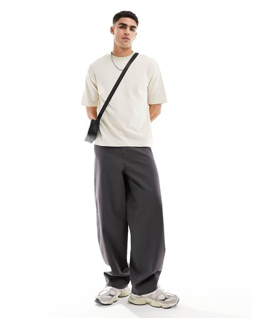 SELECTED White Heavyweight Oversized T-shirt for men