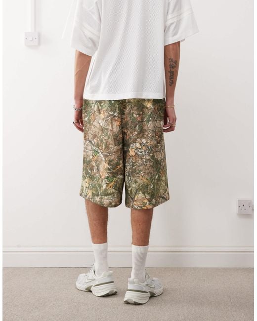 Collusion Natural Skater Relaxed Jersey Shorts for men