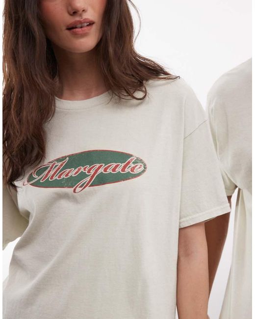 Reclaimed Vintage Gray Washed Margate T-Shirt