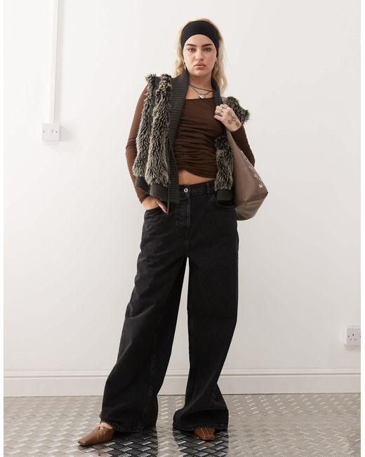 Collusion Black – x007 xl – weite jeans