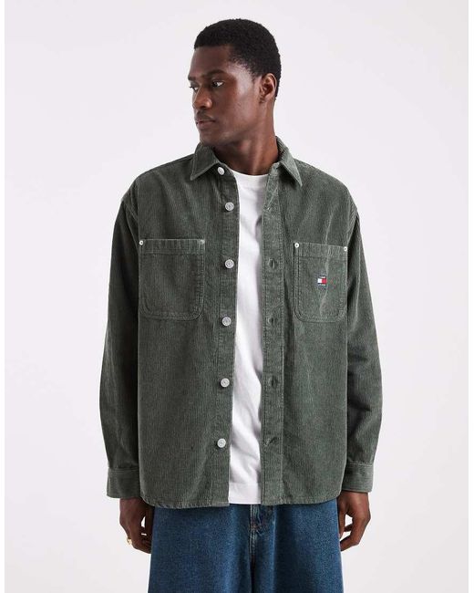 Camicia Kaki Comoda di Tommy Hilfiger in Gray da Uomo