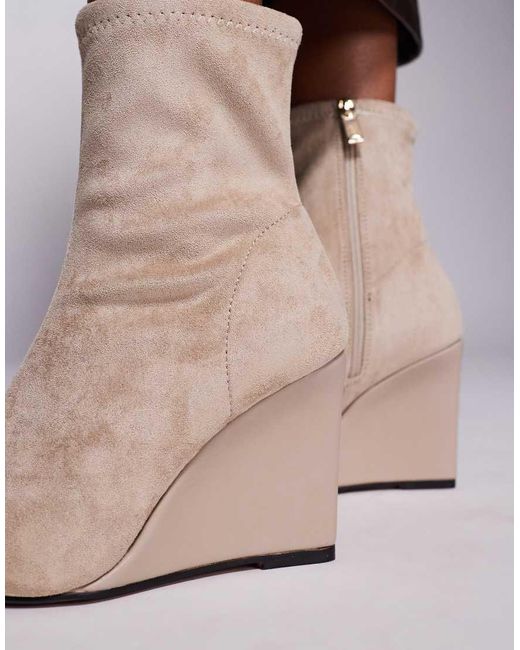 Botas Con Tacón De Cuña De - Neutro River Island de color Black