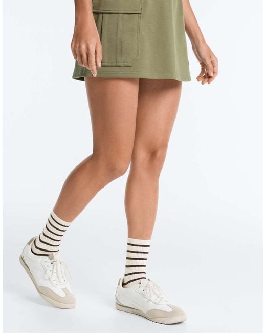 Oysho White 5 Pairs Of Cotton Blend Classic Socks