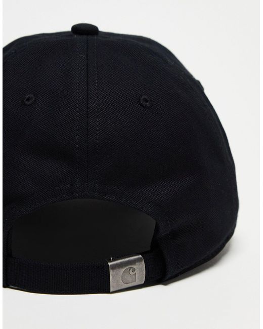 Gorra negra con texto Carhartt de color Blue