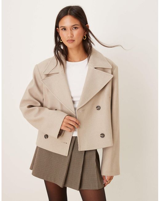 ASOS Natural Short Formal Trench Coat